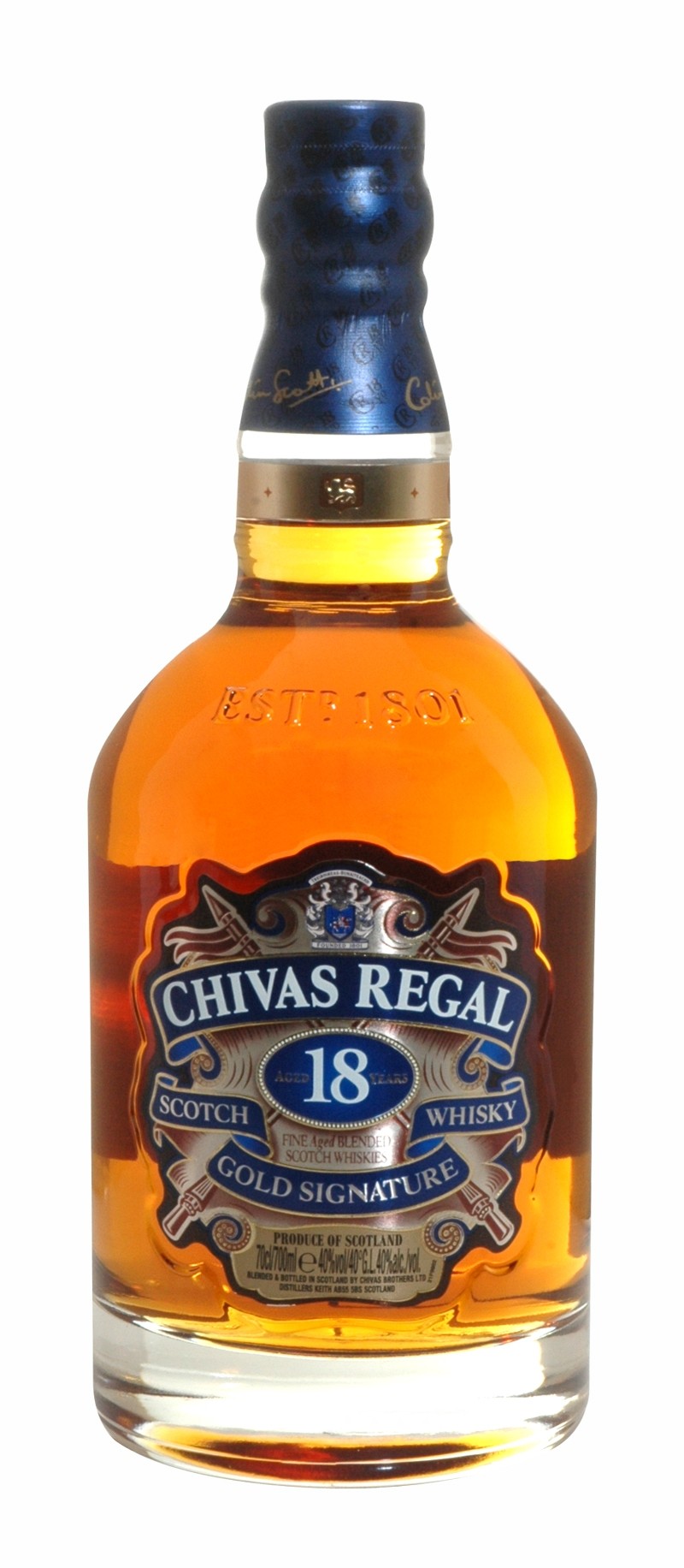 Chivas Regal 18 ans Blended Scotch Whisky, Fiche produit